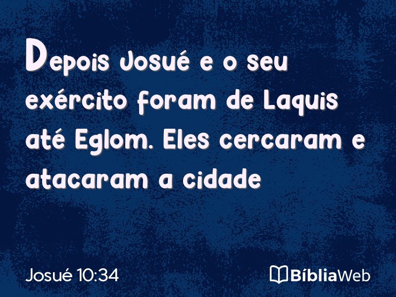 Josué 10:34 em imagem para compartilhar