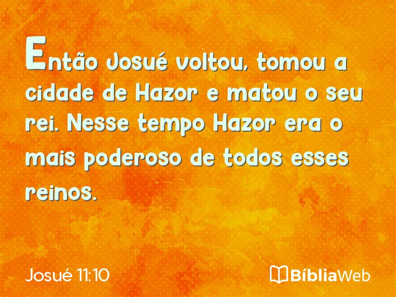 Josué 11:10 em imagem para compartilhar