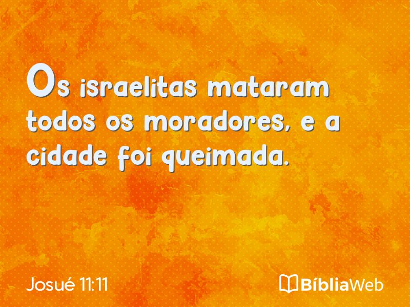 Josué 11:11 em imagem para compartilhar