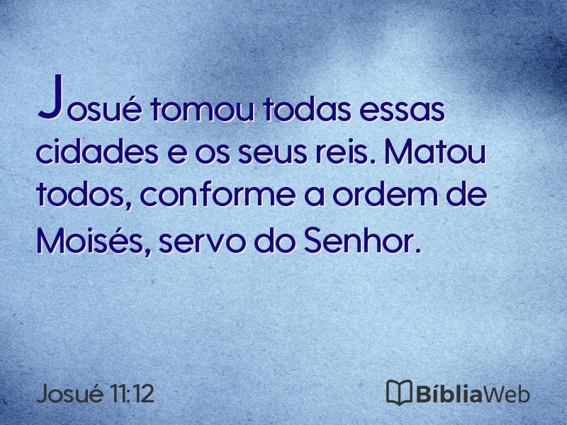 Josué 11:12 em imagem para compartilhar