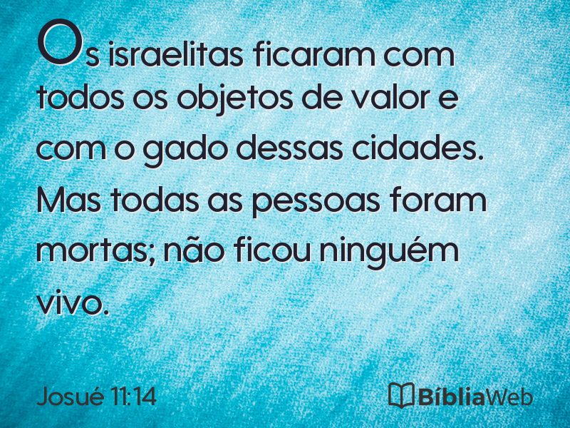 Josué 11:14 em imagem para compartilhar