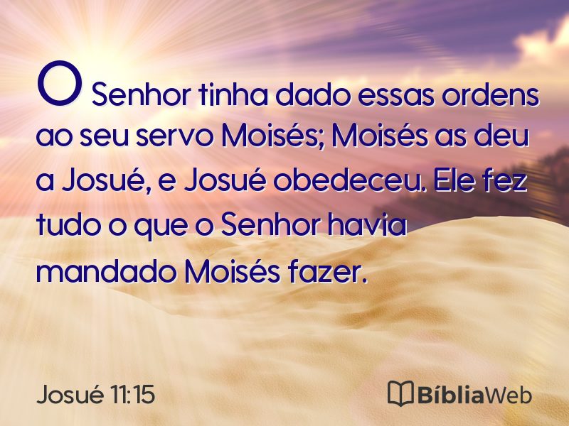 Josué 11:15 em imagem para compartilhar