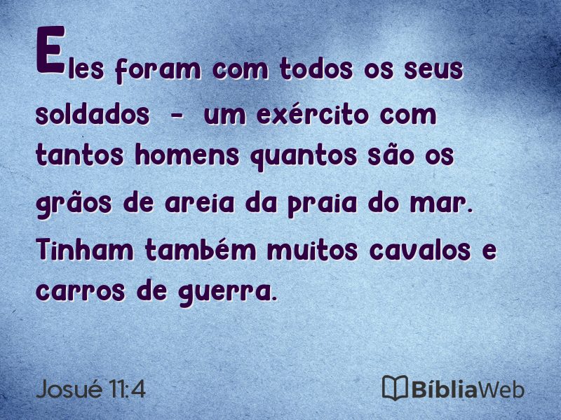 Josué 11:4 em imagem para compartilhar