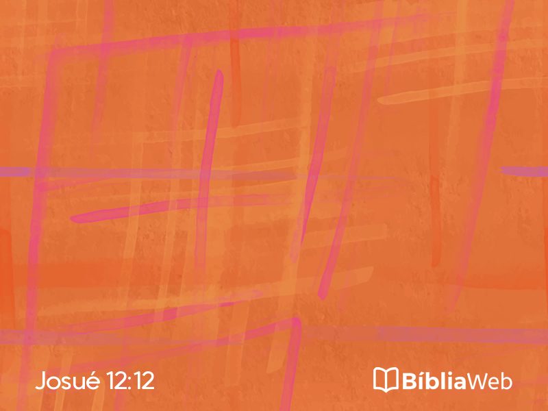 Josué 12:12 em imagem para compartilhar