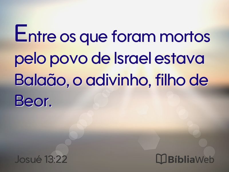 Josué 13:22 em imagem para compartilhar