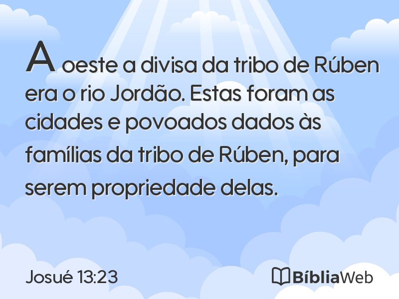 Josué 13:23 em imagem para compartilhar