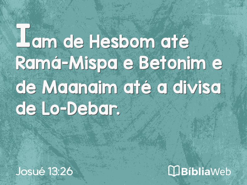 Josué 13:26 em imagem para compartilhar