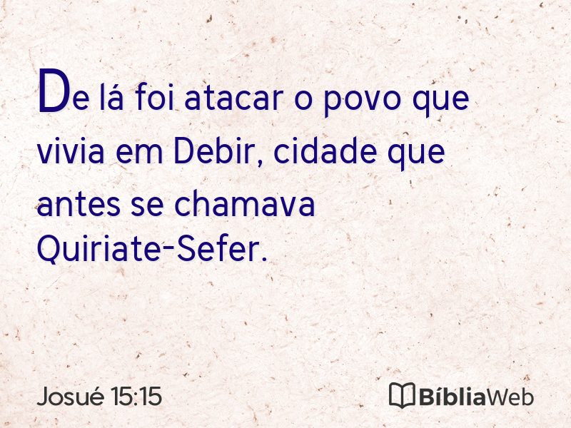 Josué 15:15 em imagem para compartilhar