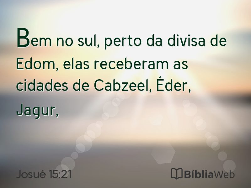 Josué 15:21 em imagem para compartilhar