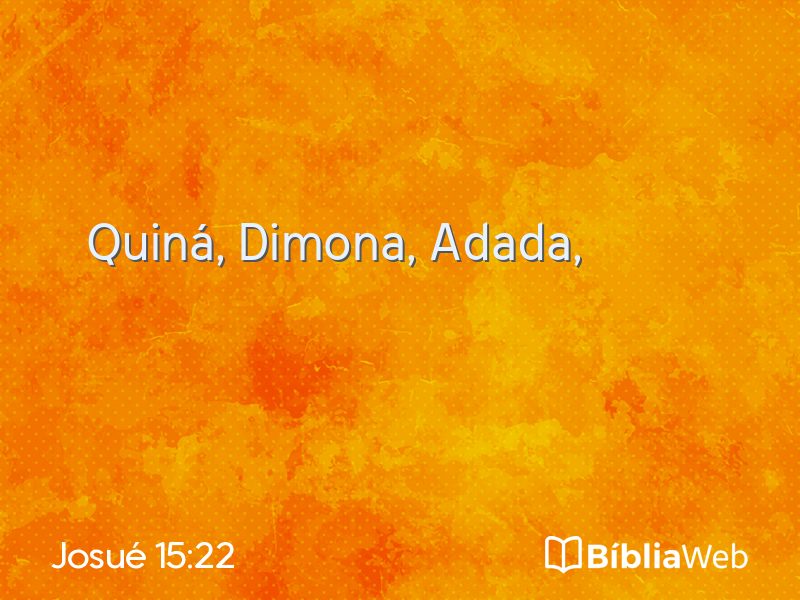 Josué 15:22 em imagem para compartilhar