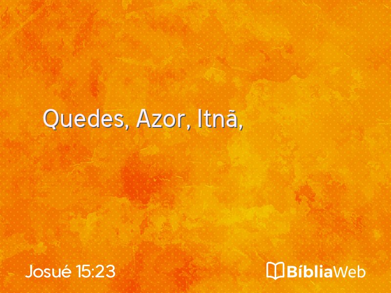 Josué 15:23 em imagem para compartilhar