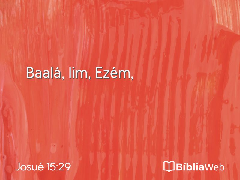 Josué 15:29 em imagem para compartilhar