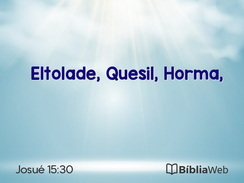 Josué 15:30 em imagem para compartilhar