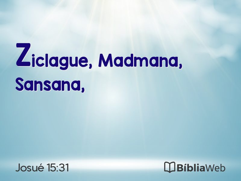 Josué 15:31 em imagem para compartilhar