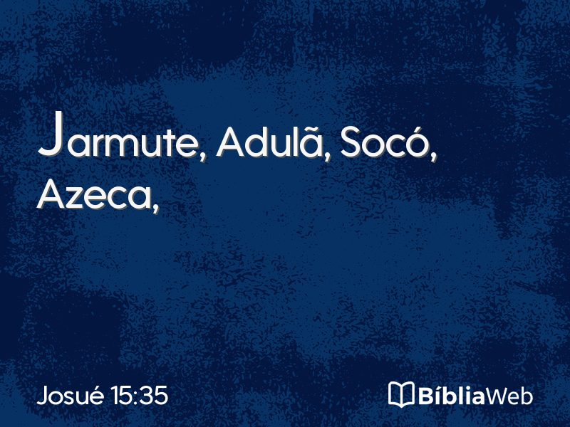 Josué 15:35 em imagem para compartilhar