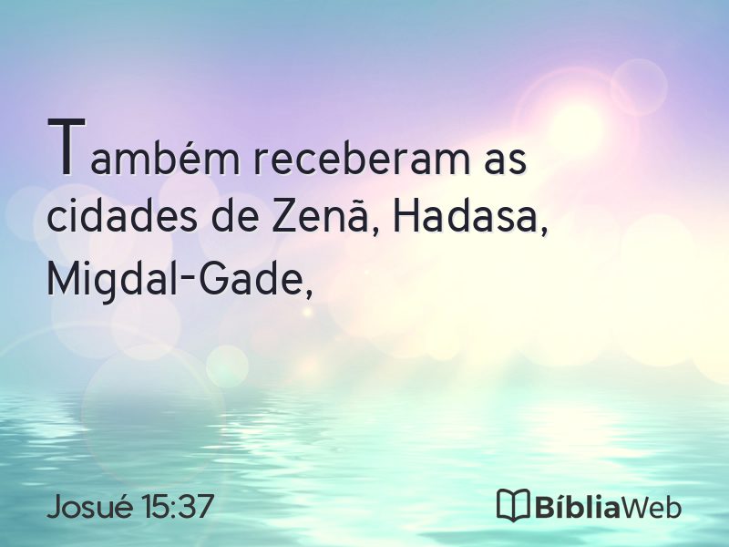Josué 15:37 em imagem para compartilhar
