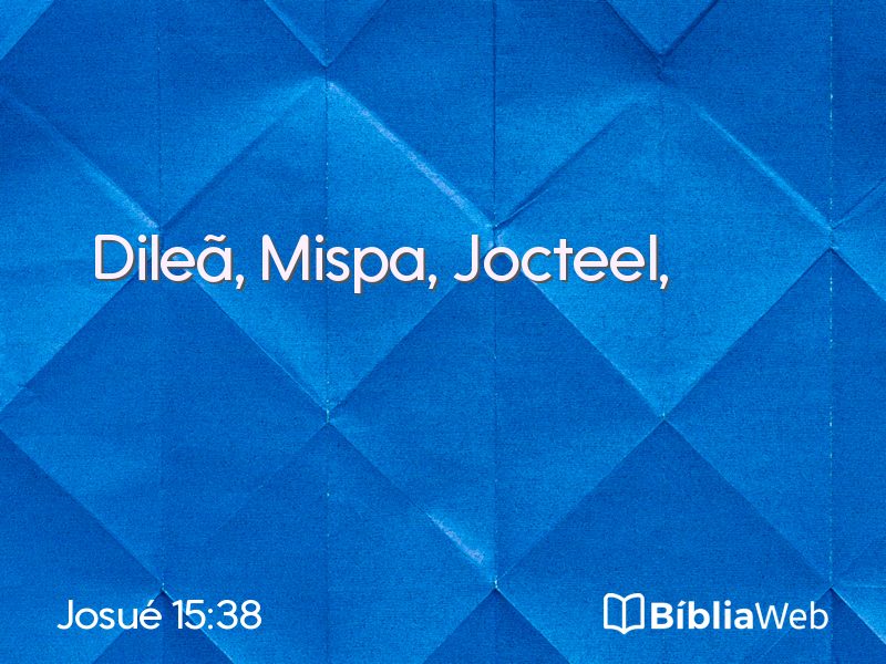 Josué 15:38 em imagem para compartilhar
