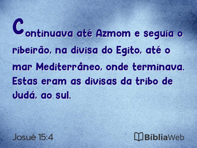 Josué 15:4 em imagem para compartilhar