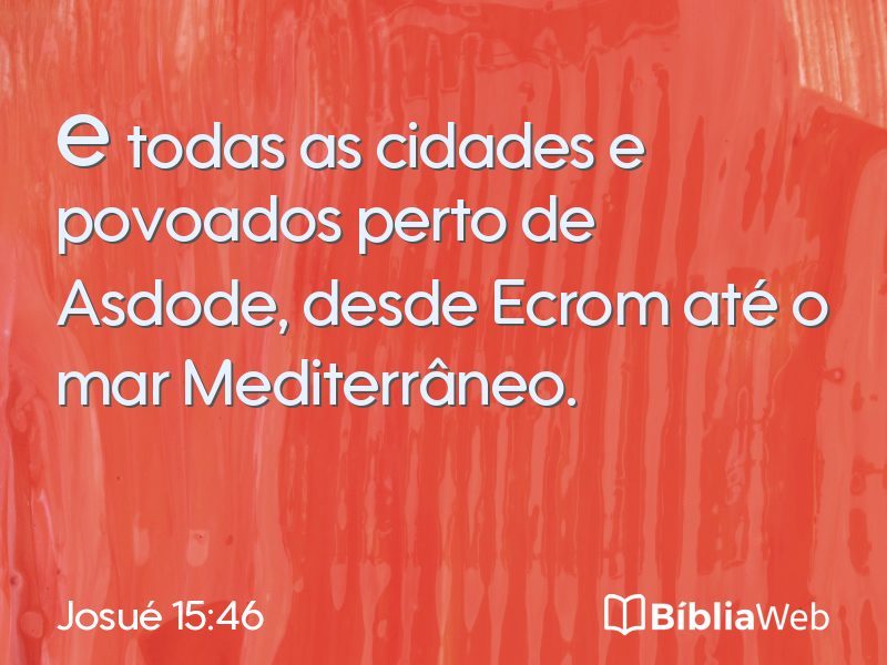 Josué 15:46 em imagem para compartilhar