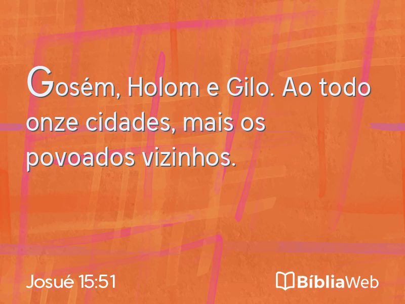 Josué 15:51 em imagem para compartilhar