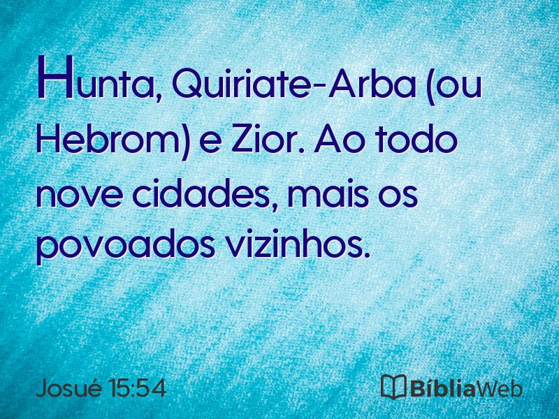 Josué 15:54 em imagem para compartilhar