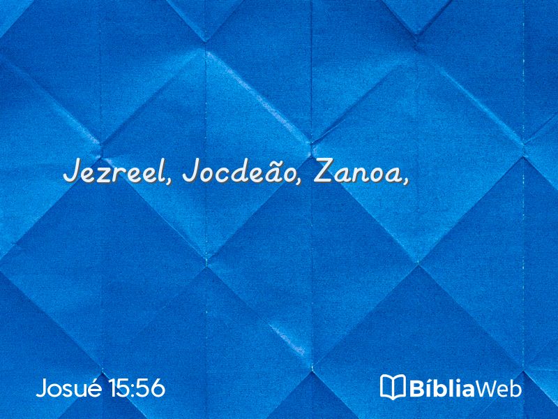 Josué 15:56 em imagem para compartilhar