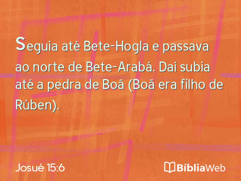 Josué 15:6 em imagem para compartilhar