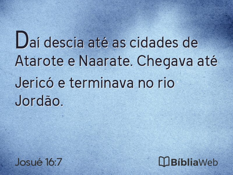 Josué 16:7 em imagem para compartilhar
