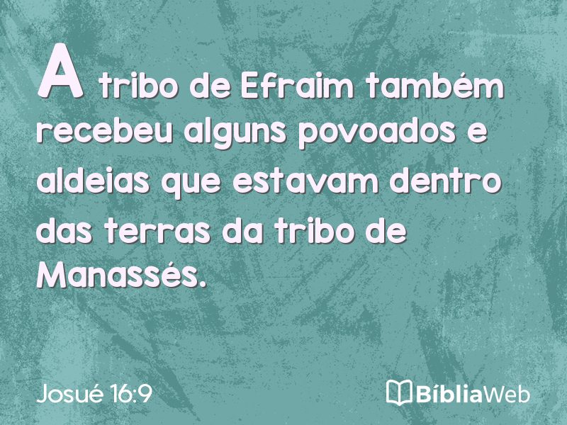 Josué 16:9 em imagem para compartilhar