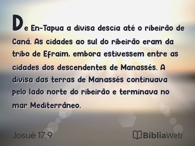 Josué 17:9 em imagem para compartilhar