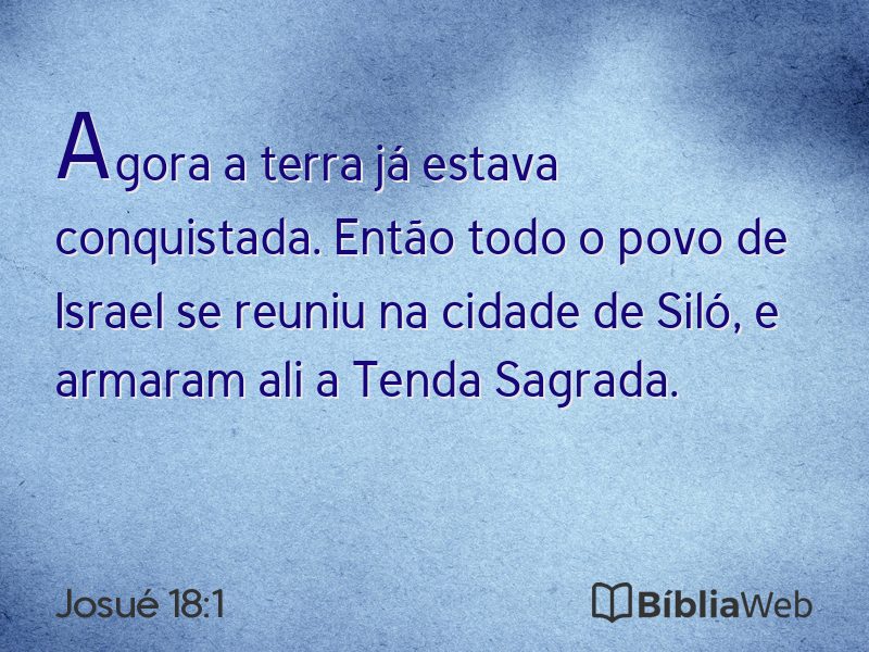 Josué 18:1 em imagem para compartilhar