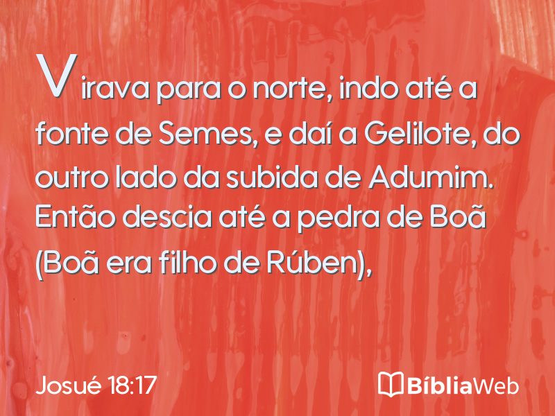 Josué 18:17 em imagem para compartilhar