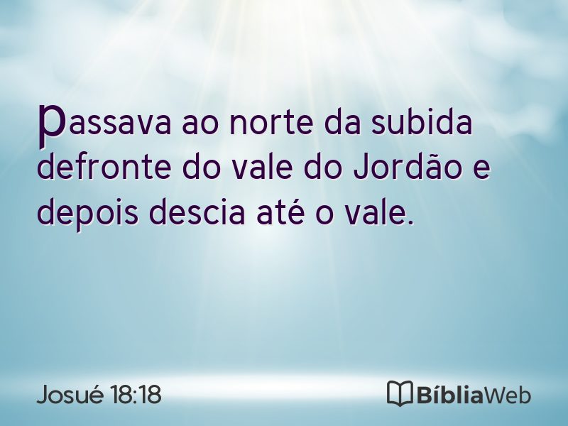 Josué 18:18 em imagem para compartilhar