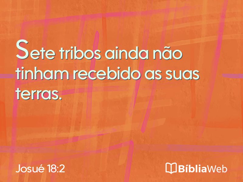 Josué 18:2 em imagem para compartilhar