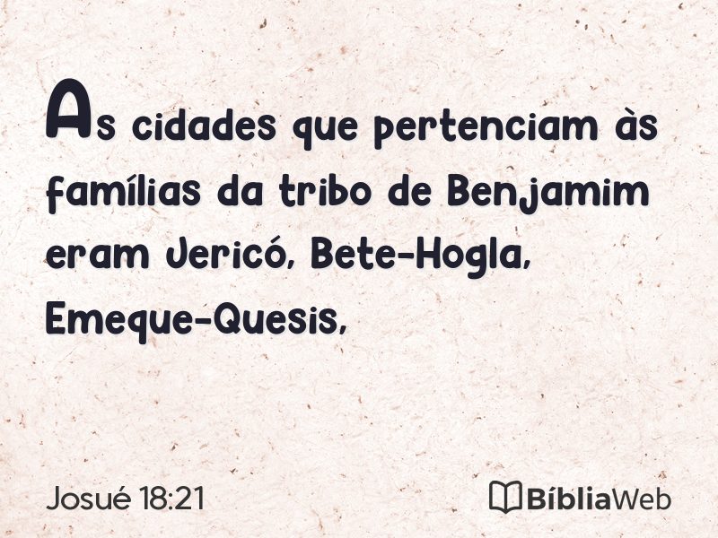 Josué 18:21 em imagem para compartilhar