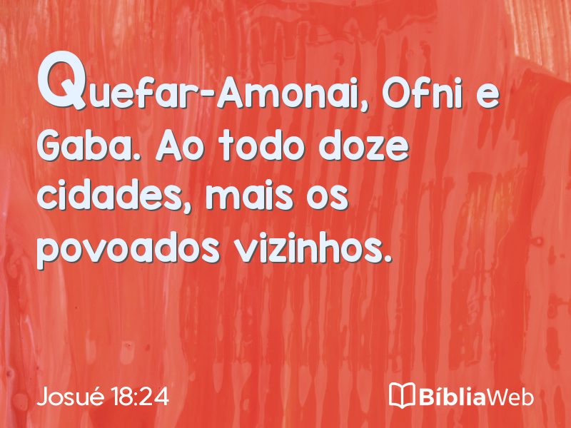 Josué 18:24 em imagem para compartilhar