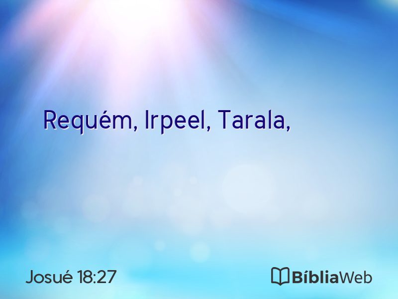 Josué 18:27 em imagem para compartilhar