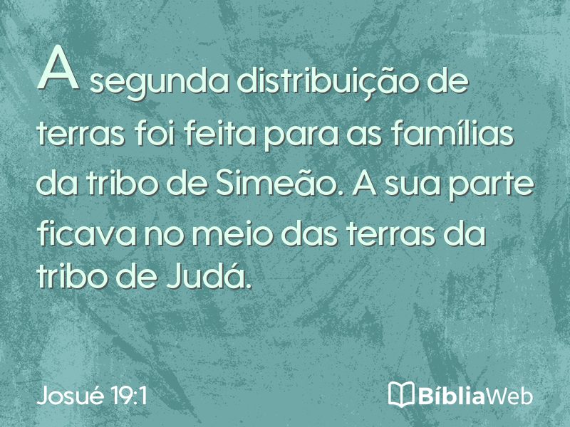 Josué 19:1 em imagem para compartilhar