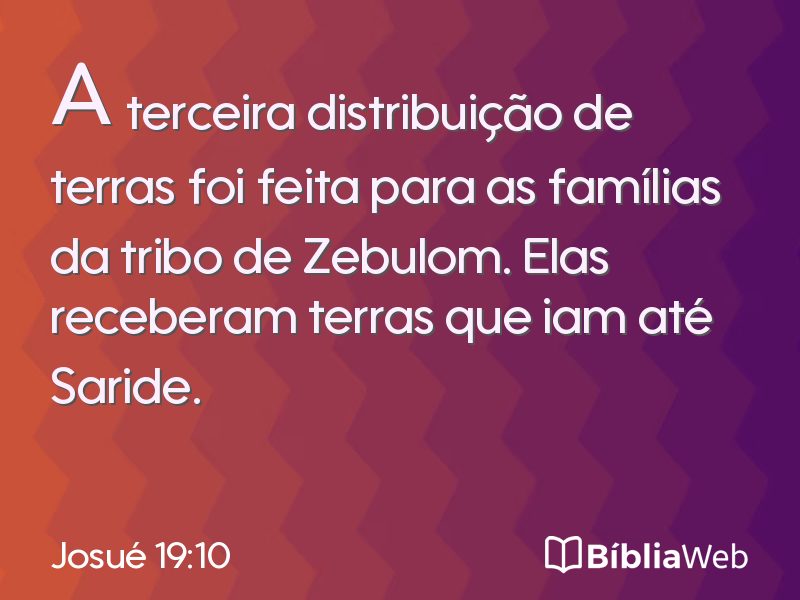 Josué 19:10 em imagem para compartilhar