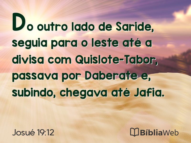 Josué 19:12 em imagem para compartilhar
