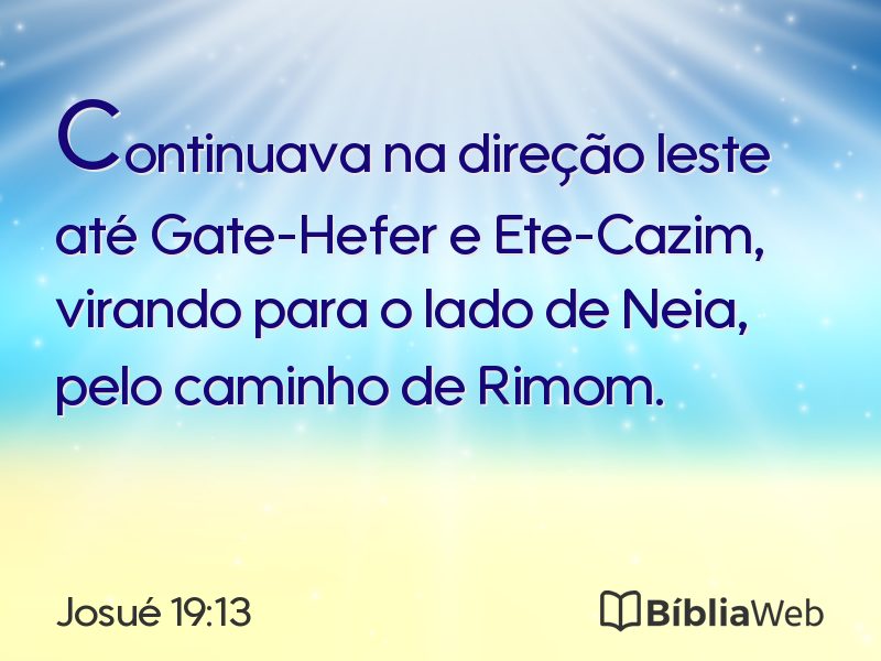 Josué 19:13 em imagem para compartilhar