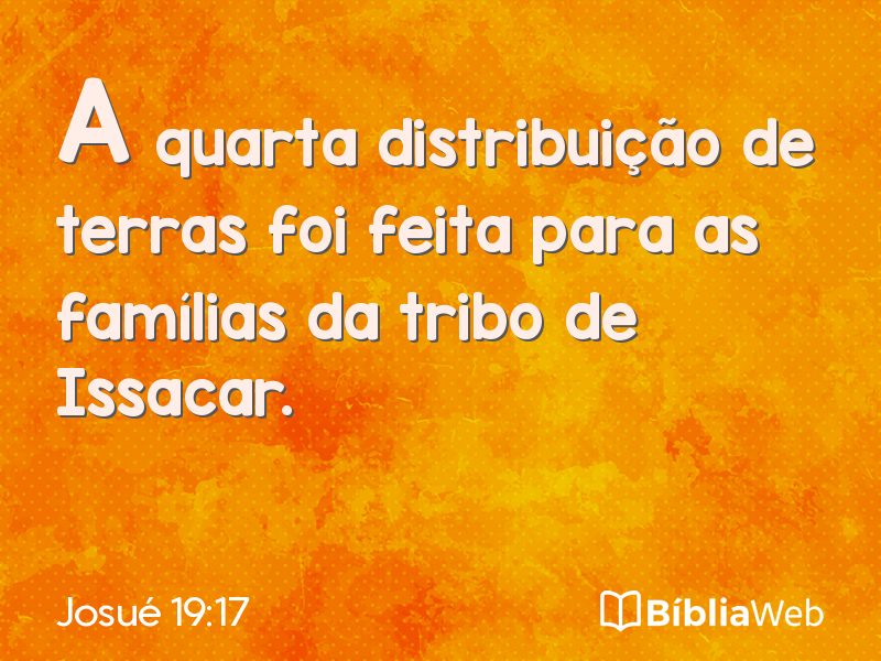 Josué 19:17 em imagem para compartilhar