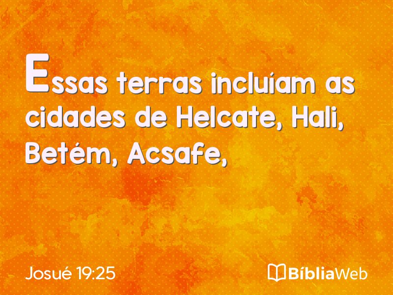 Josué 19:25 em imagem para compartilhar