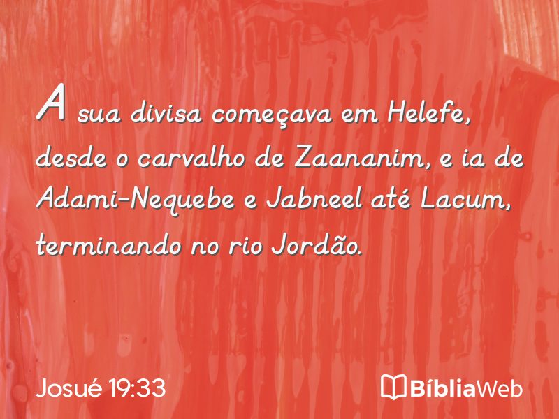 Josué 19:33 em imagem para compartilhar