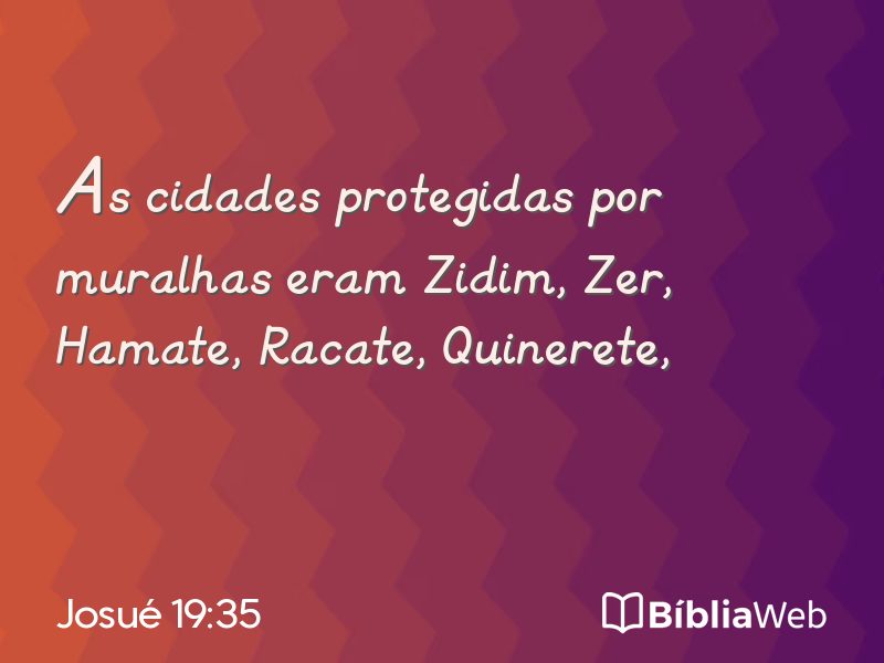 Josué 19:35 em imagem para compartilhar