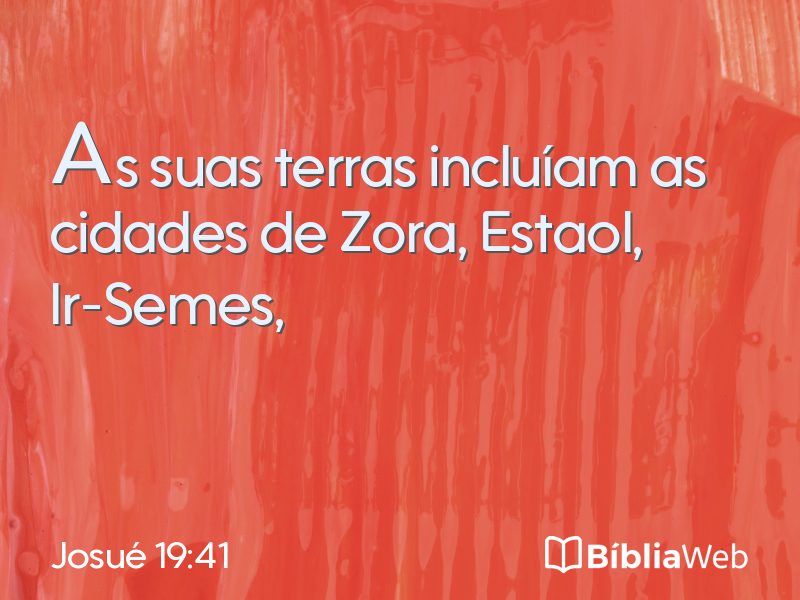 Josué 19:41 em imagem para compartilhar