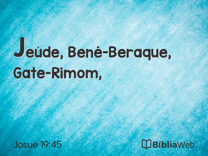 Josué 19:45 em imagem para compartilhar