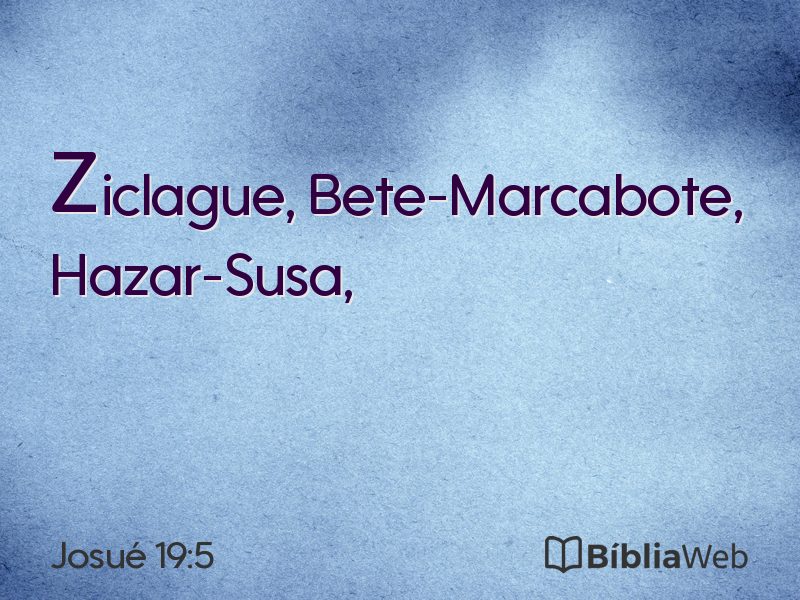 Josué 19:5 em imagem para compartilhar