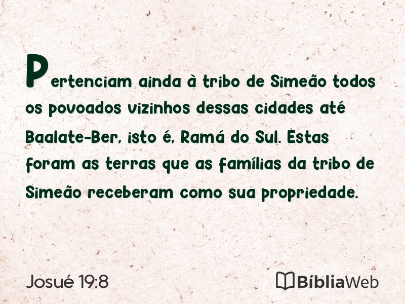Josué 19:8 em imagem para compartilhar