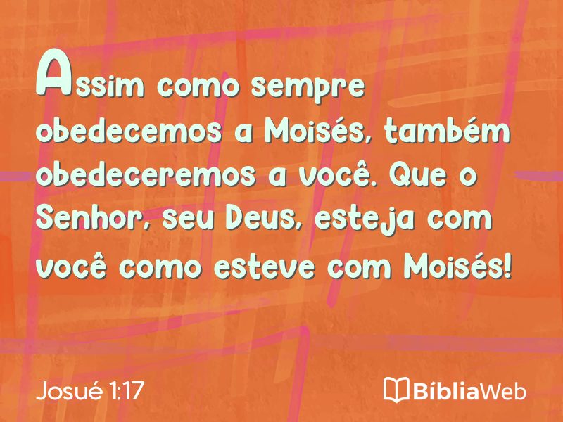 Josué 1:17 em imagem para compartilhar